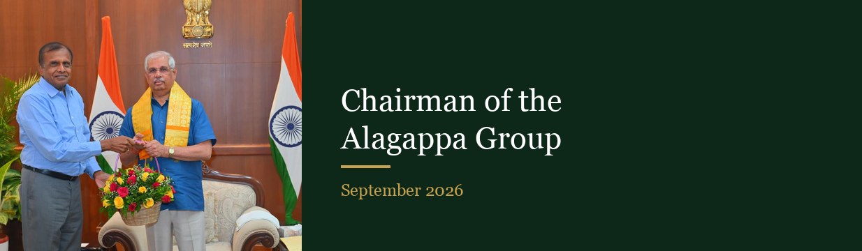 Chairman of the Alagappa Group, September 2026