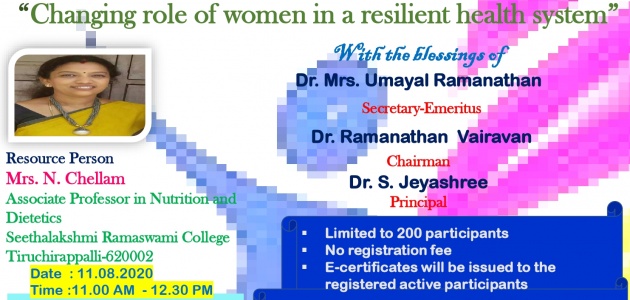 Changing role of women in a resilient health system